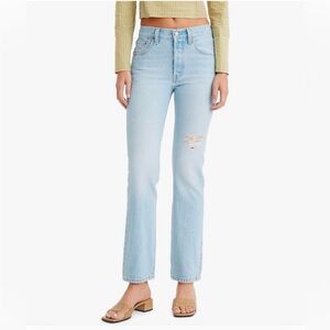 Levi's 501 Distressed Patch Jeans